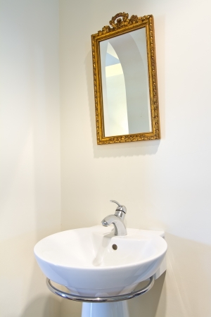 washbasin in the bathroomの写真素材