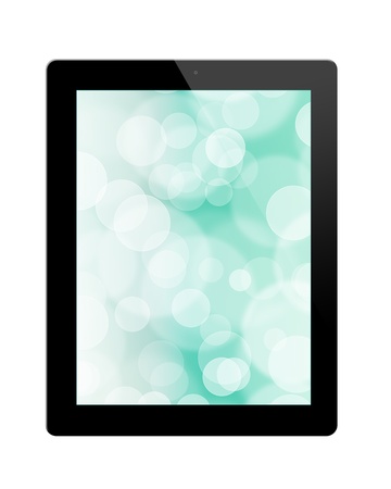 tablet pc, isolated on background whiteの写真素材