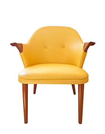 Isolated view of an antique chairの写真素材