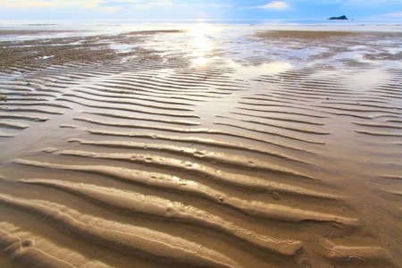 Sand pattern, interesting abstract textureの写真素材