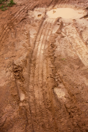 tire trackの写真素材