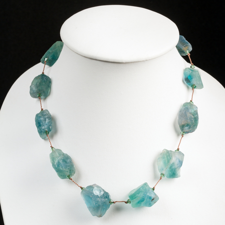 Blue  glass beadsの写真素材