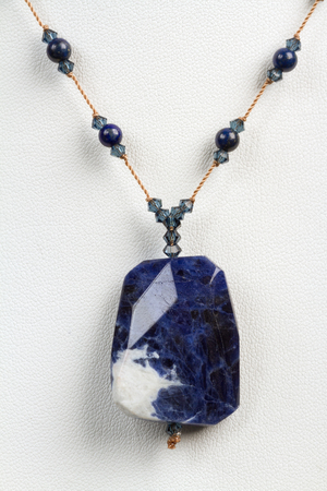 blue beadsの写真素材