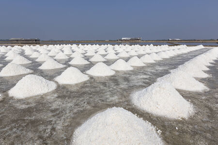 Salt fields in thailand