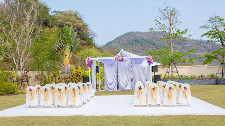 wedding set upの写真素材