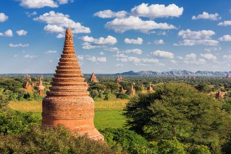 temples in Bagan, Myanmarの写真素材