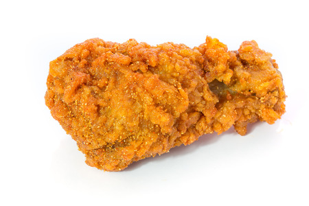 Golden brown fried chicken drumsticksの写真素材