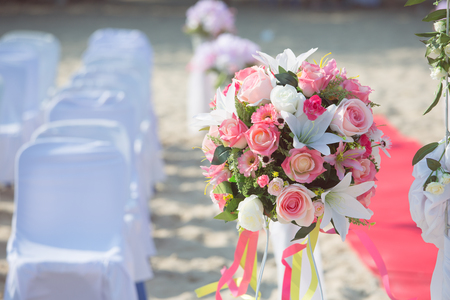 Wedding on the beach .の写真素材