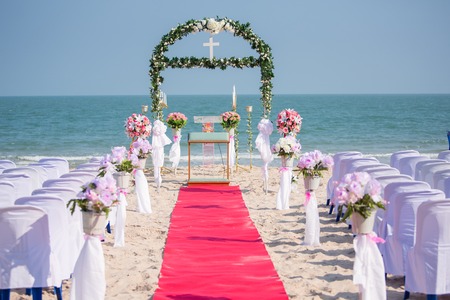 Wedding on the beach .の写真素材