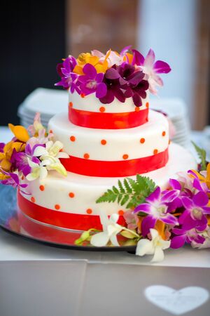 White Wedding Cakeの写真素材
