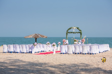 Wedding on the beach .の写真素材