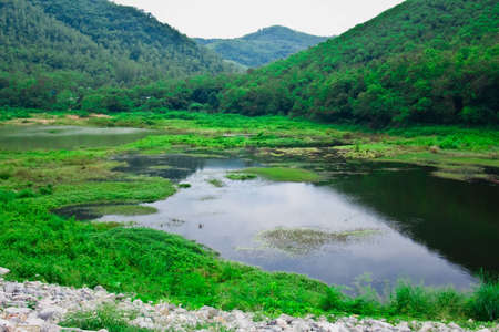 One of pretty hill in Thailandの写真素材
