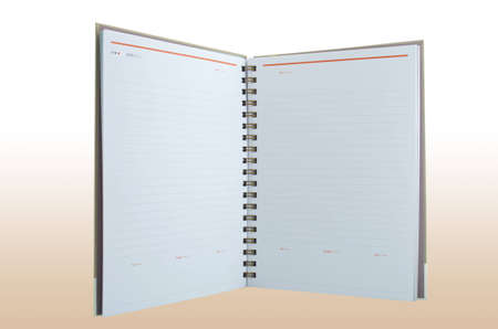 Notebook is placed on a separate profile の写真素材