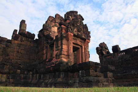 Ancient stone castle thailandの写真素材