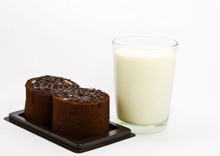 Milk and Cakeの写真素材