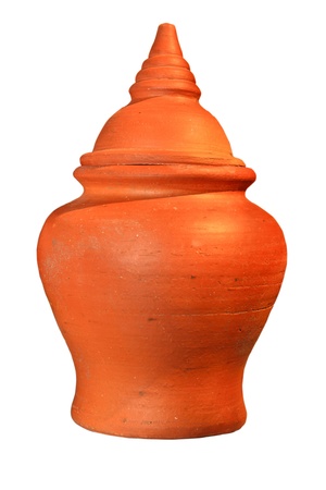 Pottery on white background it s isolateの写真素材