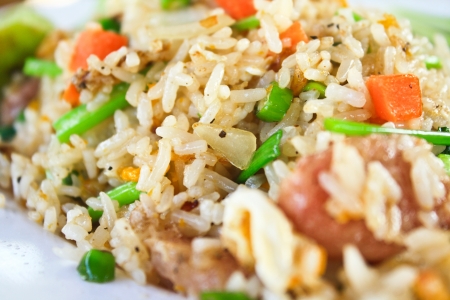 Close-up of delicious fried rice  Fried riceの写真素材