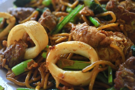 Close up noodles の写真素材