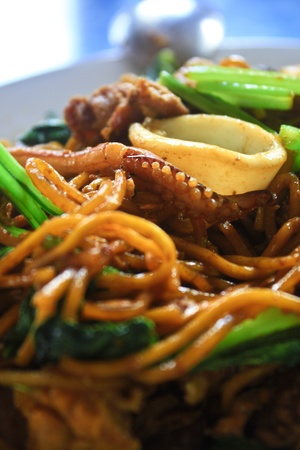 Close up noodles の写真素材