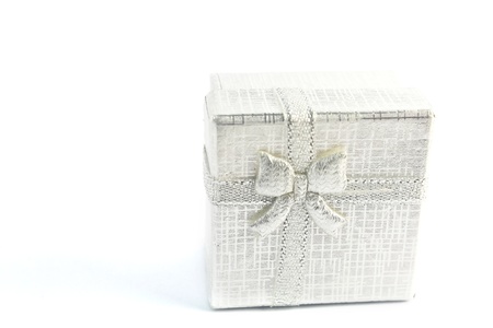 Close up gray gift box  Gift boxの写真素材