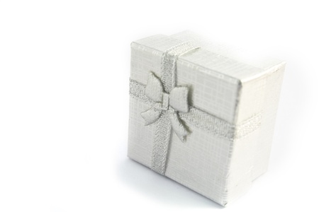 Close up gray gift box  Gift boxの写真素材