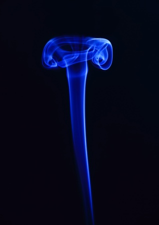 Close up Smoke fragments on a black background Smoke fragments の写真素材