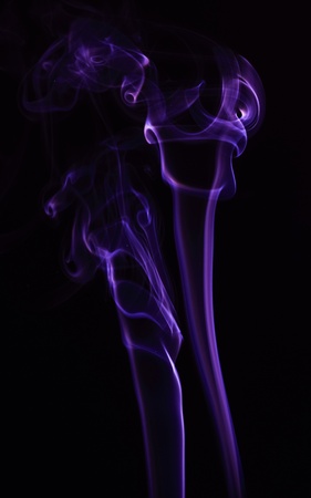 Close up Smoke fragments on a black background Smoke fragments の写真素材