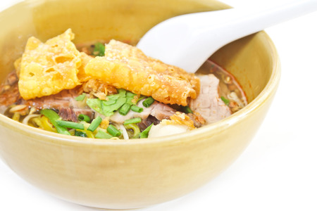 Noodle , Thai Noodle with meat.の写真素材