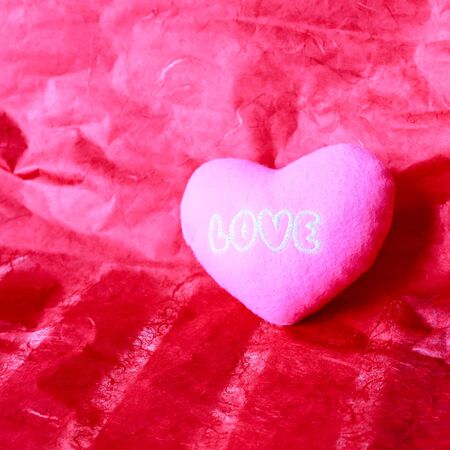 Valentines Day background with hearts.