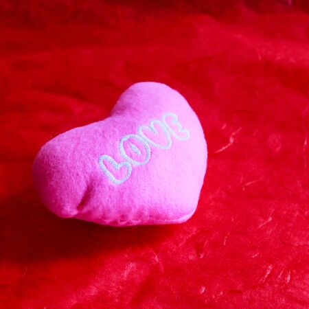 Valentines Day background with hearts.の写真素材