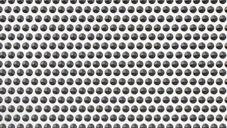 Seamless pattern with black circles on white background. Vector illustrationの写真素材