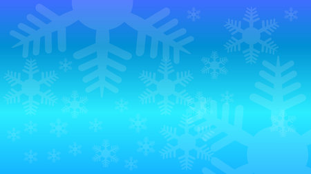 Christmas background with bowknot decorated with stars and snow. Illustration backgroundのイラスト素材