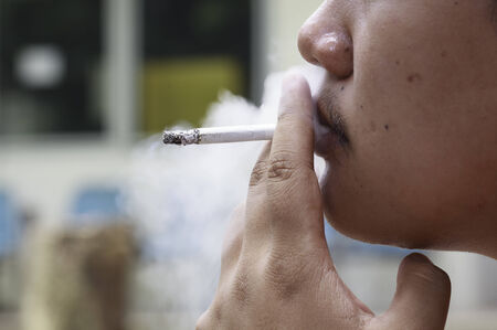 man smoke