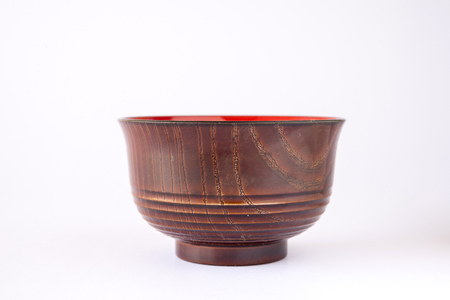 wood bowlの写真素材