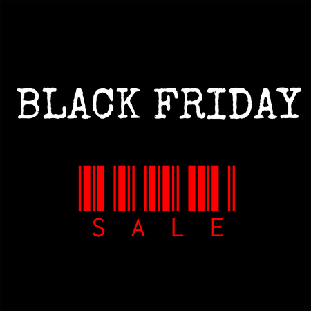 Black friday sale vector template, Black Friday designのイラスト素材