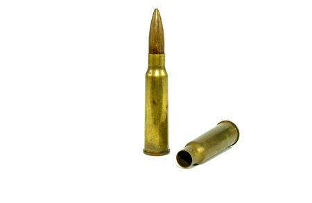 bullet is on a white backdrop.の写真素材