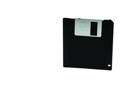 Floppy disk isolated on white backgroundの写真素材