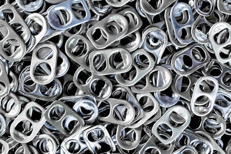 Background of Aluminum cap can be used to make Prostheses legs, Aluminum cap can top viewの写真素材