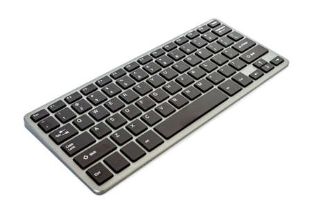 Modern computer keyboard isolated on white background, File contains with clipping path so easy to...