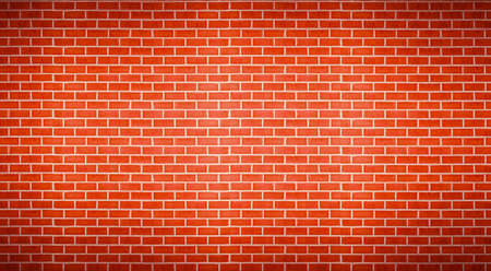 Clean wall, Orange or red brick wall texture grunge background. Backdrop of wallの写真素材