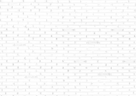 Abstract white brick wall texture for background, Blank copy space.の写真素材