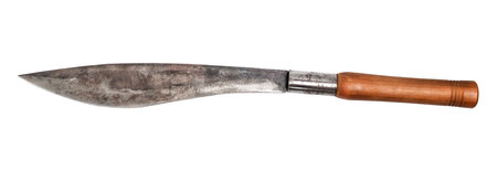 Isolated long knife on white background, Files with cut paths to make work easierの写真素材