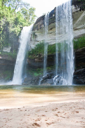 waterfall in thailandの写真素材