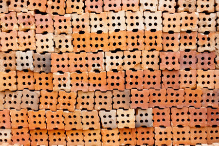 brick wall pattern textureの写真素材