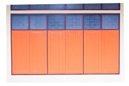 wood windowの写真素材