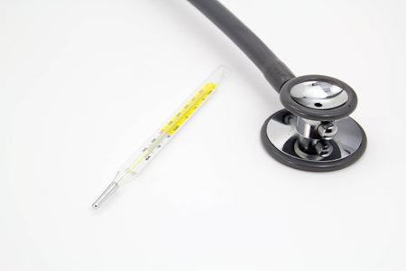 medical item  on white backgroundの写真素材