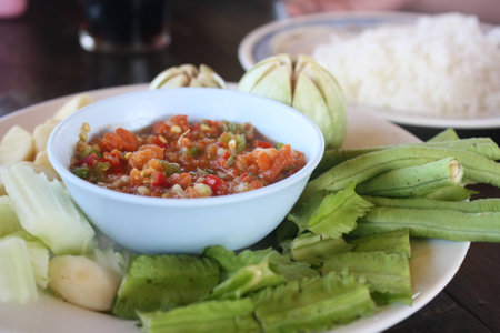 sauce of shrimp paste and chiliの写真素材