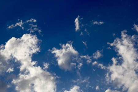 cloud and blue skyの写真素材