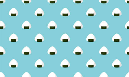japan rice seamless vector backgroundのイラスト素材
