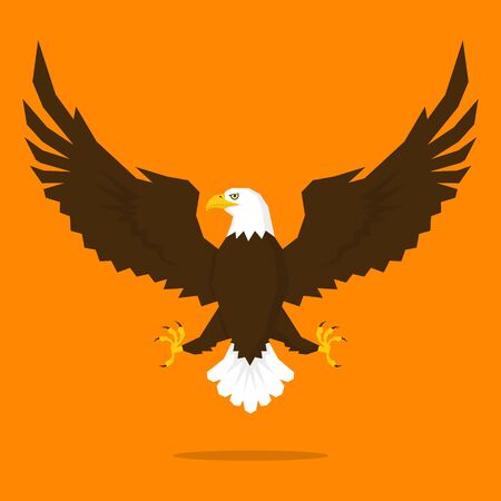 Rise of the pride eagle vector illustrationのイラスト素材
